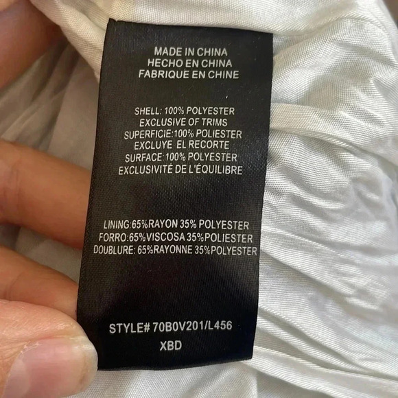 2B Bebe Strapless Sweetheart Peacock Hi-Lo Dress Sz S - Picture 8 of 10